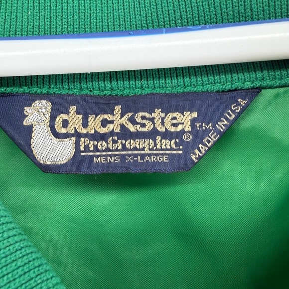 Vintage Duckster Pinehurst Golf Windbreaker Jacket Mens XL Green Made in USA Zip - Picture 4 of 4